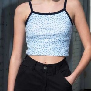 Brandy melville blue cheetah tank